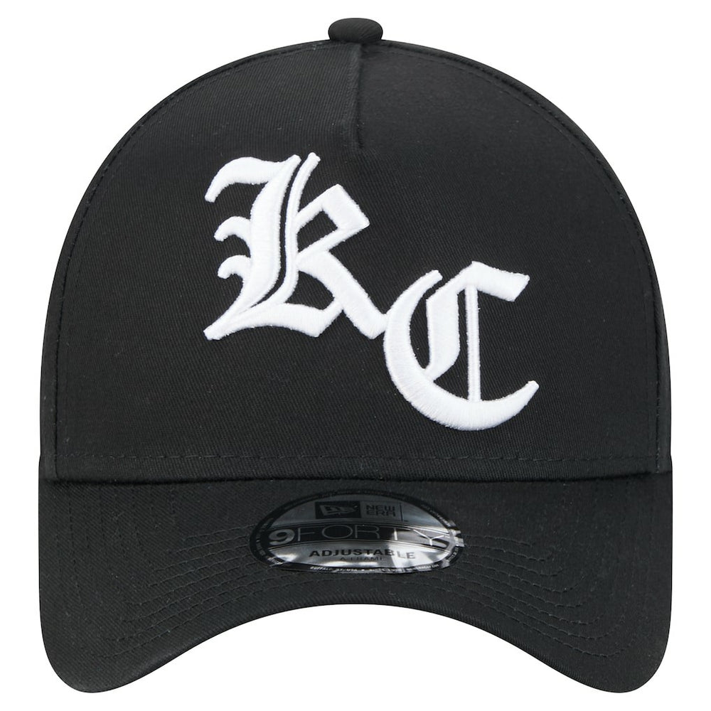Kansas City Chiefs New Era Mystic 9FORTY A-Frame Adjustable Hat Black - NFL