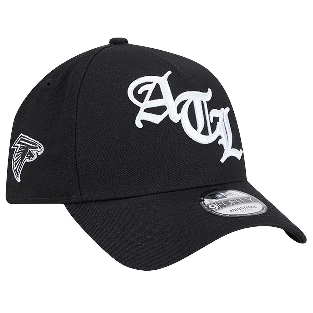 Atlanta Falcons New Era Mystic 9FORTY A-Frame Adjustable Hat Black - NFL