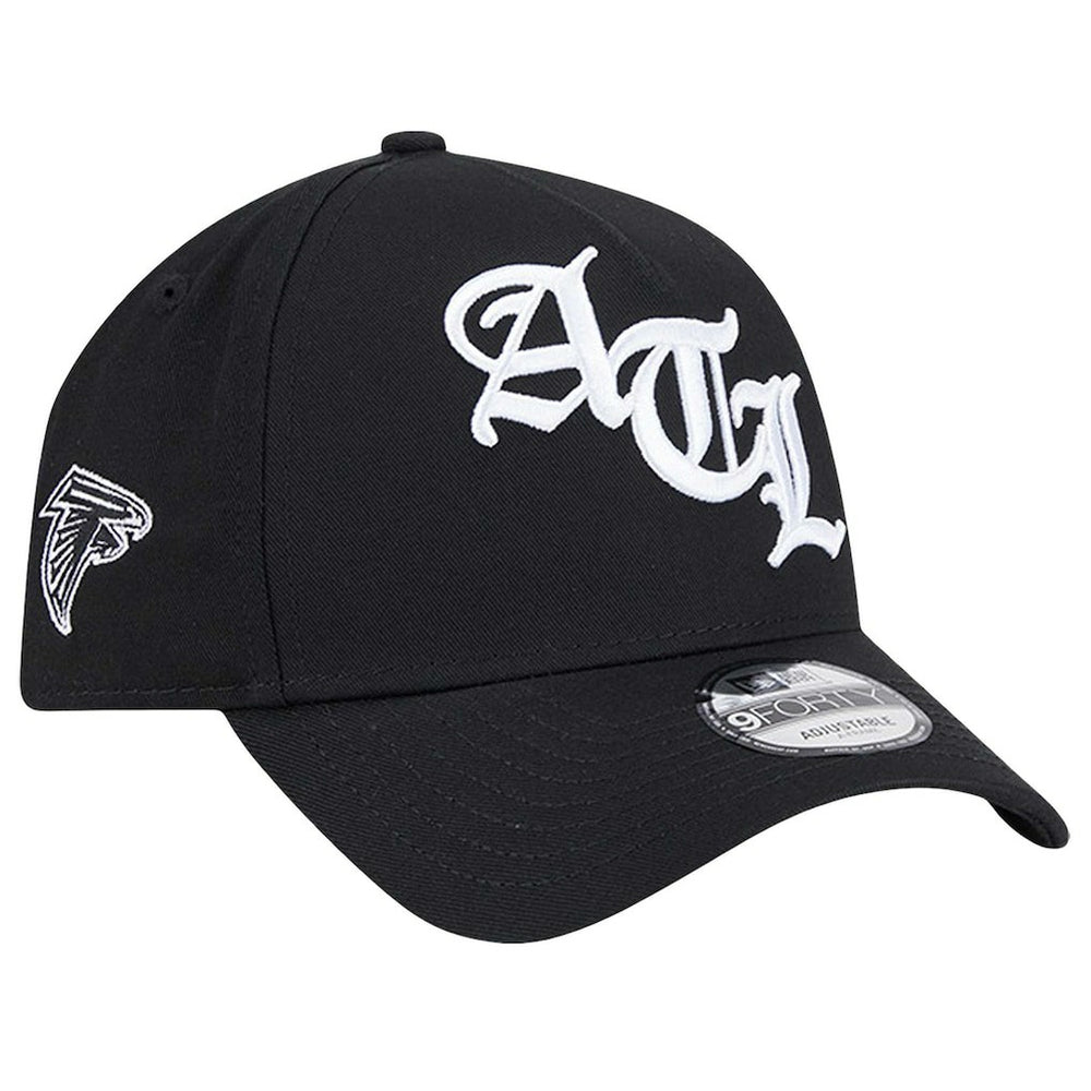 Atlanta Falcons New Era Mystic 9FORTY A-Frame Adjustable Hat Black - NFL