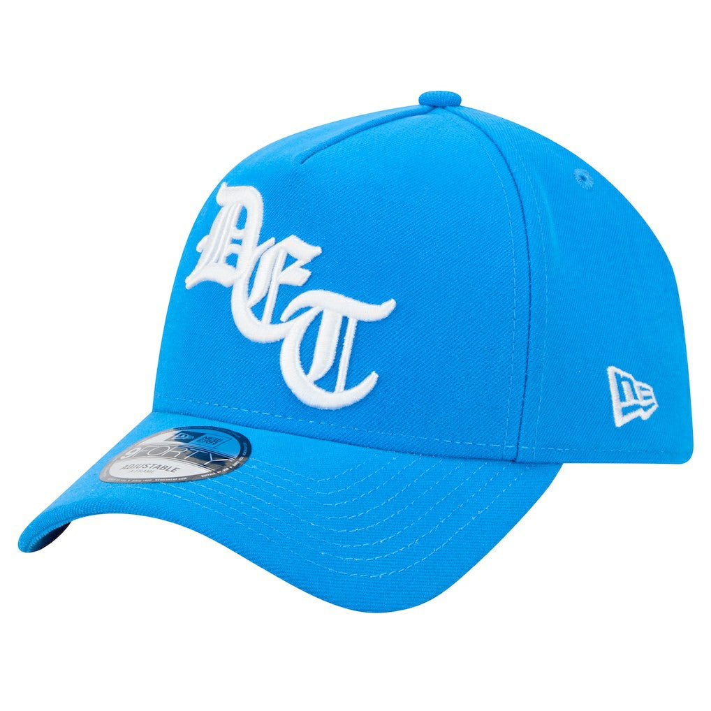 Detroit Lions New Era Mystic 9FORTY A-Frame Adjustable Hat Blue - NFL