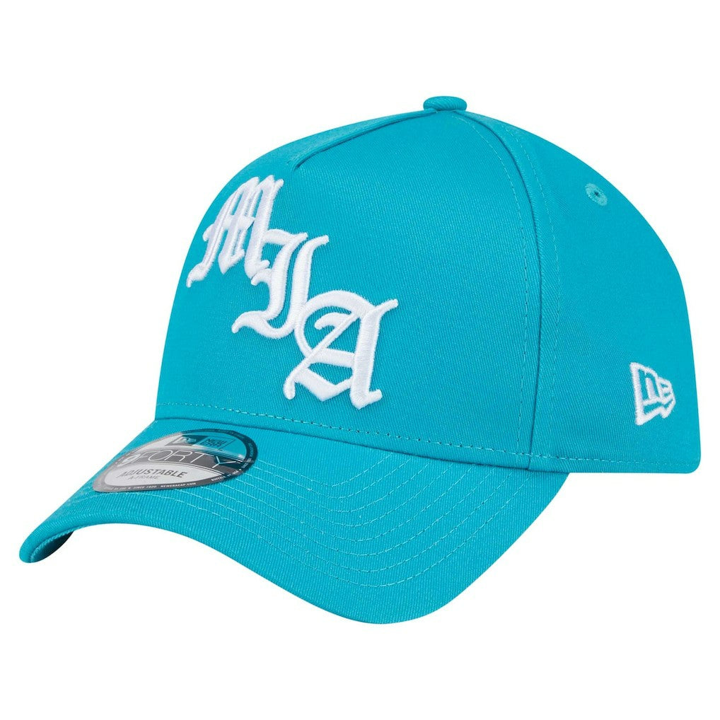 Miami Dolphins New Era Mystic 9FORTY A-Frame Adjustable Hat Aqua - NFL
