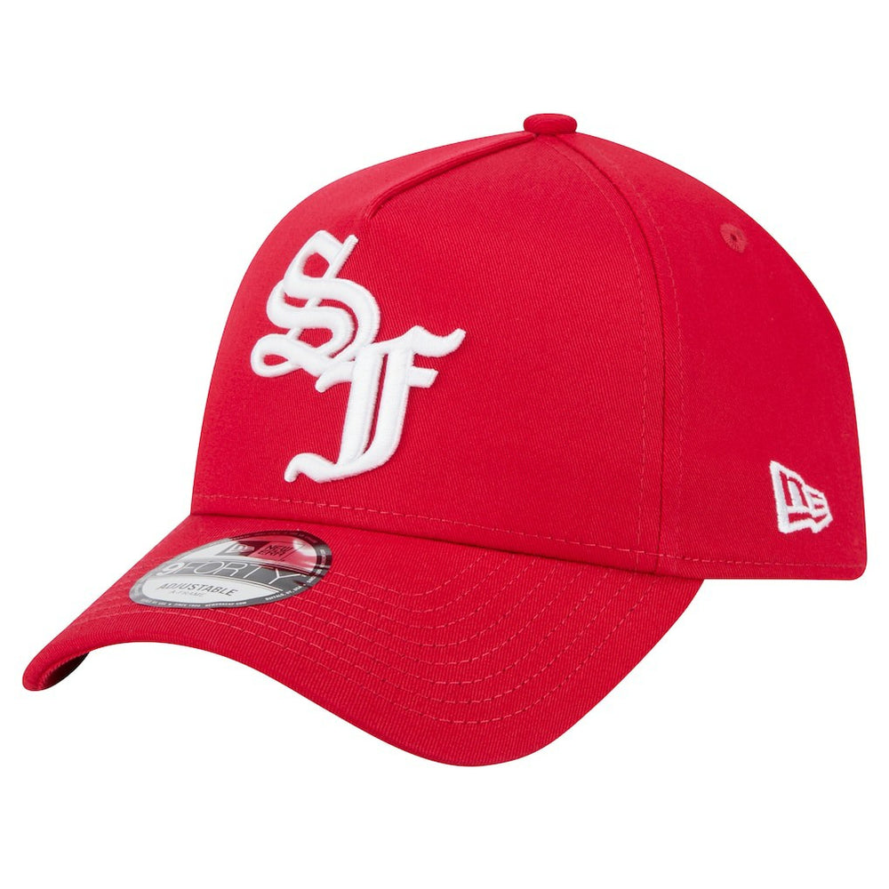 San Francisco 49ers New Era Mystic 9FORTY A-Frame Adjustable Hat Scarlet - NFL
