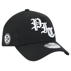 Pittsburgh Steelers New Era Mystic 9FORTY A-Frame Adjustable Hat Black - NFL