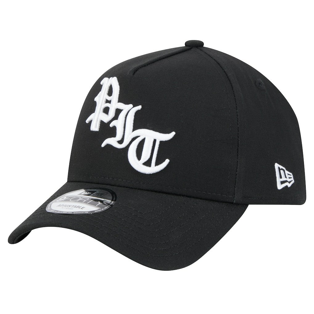 Pittsburgh Steelers New Era Mystic 9FORTY A-Frame Adjustable Hat Black - NFL