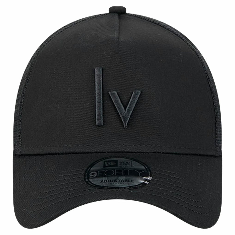 Las Vegas Raiders New Era Domain 9FORTY A-Frame Trucker Adjustable Hat Black - NFL