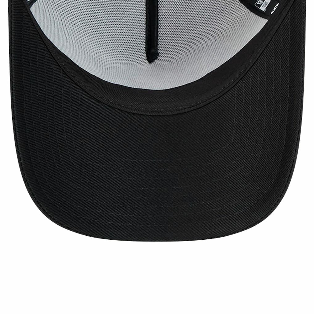 New York Giants New Era Domain 9FORTY A-Frame Trucker Adjustable Hat Black - NFL