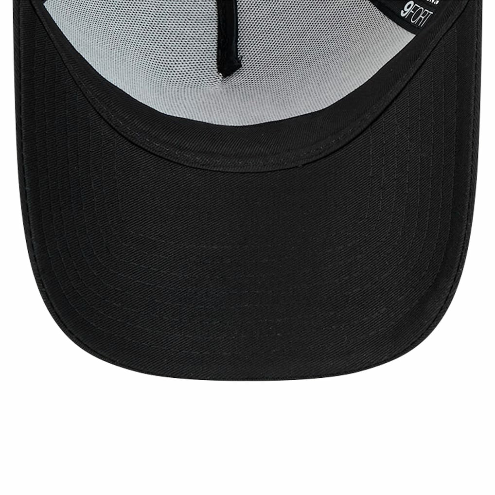 Philadelphia Eagles New Era Domain 9FORTY A-Frame Trucker Adjustable Hat Black - NFL