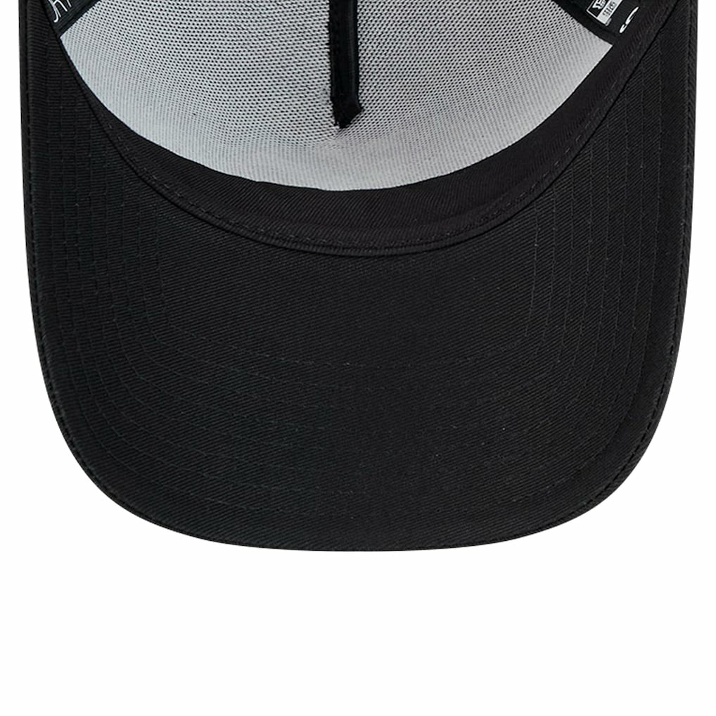 San Francisco 49ers New Era Domain 9FORTY A-Frame Trucker Adjustable Hat Black - NFL