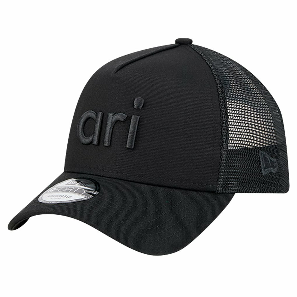Arizona Cardinals New Era Domain 9FORTY A-Frame Trucker Adjustable Hat Black - NFL