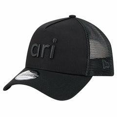 Arizona Cardinals New Era Domain 9FORTY A-Frame Trucker Adjustable Hat Black - NFL