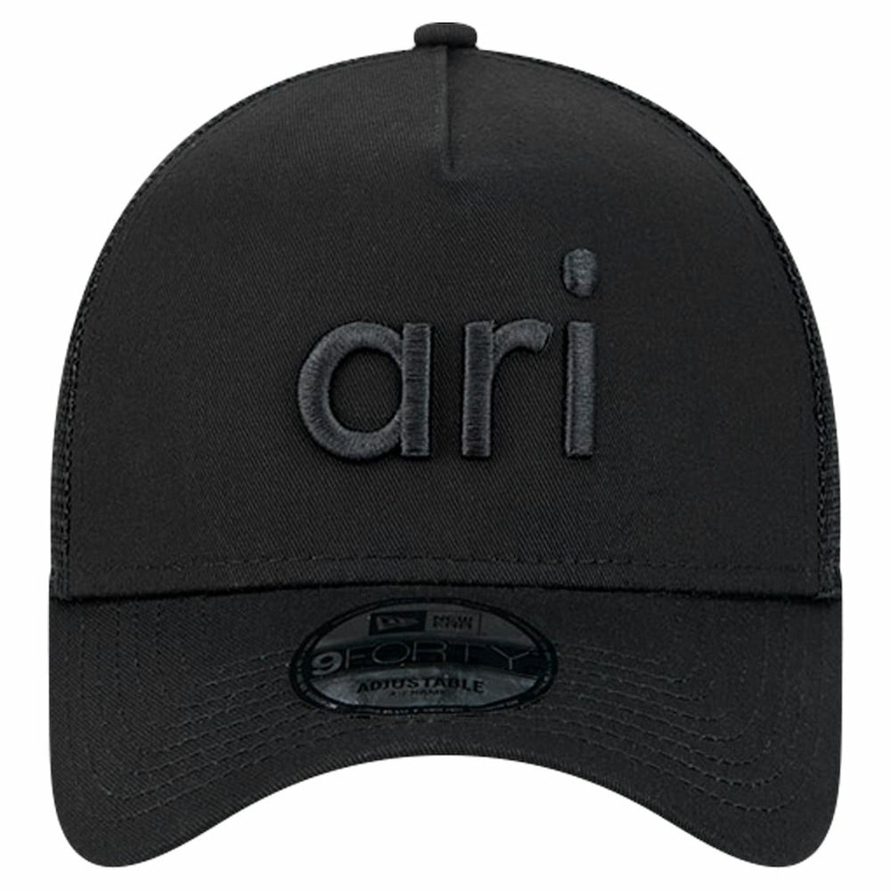 Arizona Cardinals New Era Domain 9FORTY A-Frame Trucker Adjustable Hat Black - NFL