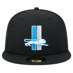 Detroit Lions New Era Omaha Throwback 59FIFTY Fitted Hat Black - NFL