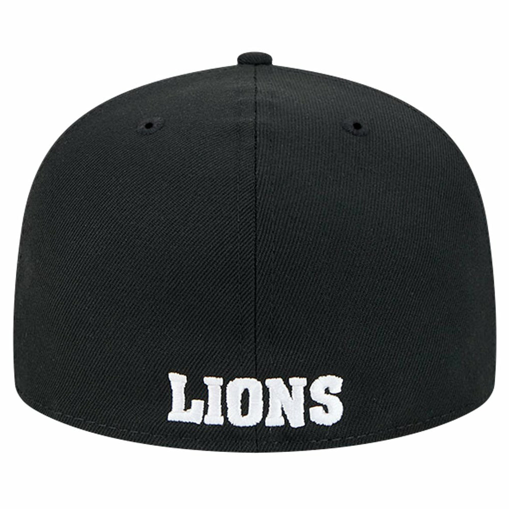 Detroit Lions New Era Omaha Throwback 59FIFTY Fitted Hat Black - NFL