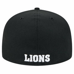 Detroit Lions New Era Omaha Throwback 59FIFTY Fitted Hat Black - NFL