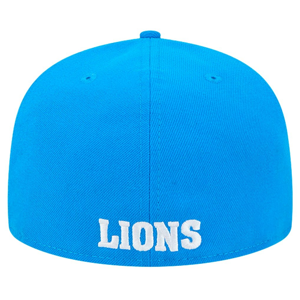 Detroit Lions New Era Omaha Throwback 59FIFTY Fitted Hat Blue - NFL