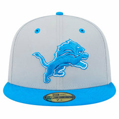 Detroit Lions New Era Flipside Two-Tone 59FIFTY Fitted Hat Gray/Blue - NFL