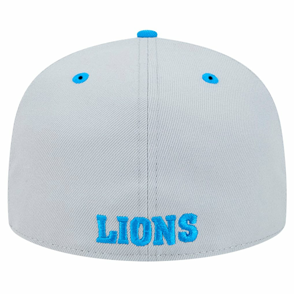 Detroit Lions New Era Flipside Two-Tone 59FIFTY Fitted Hat Gray/Blue - NFL