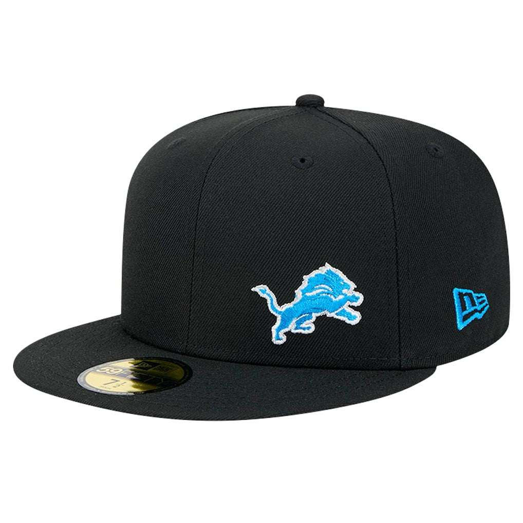 Detroit Lions New Era Flawless 59FIFTY Fitted Hat Black - NFL