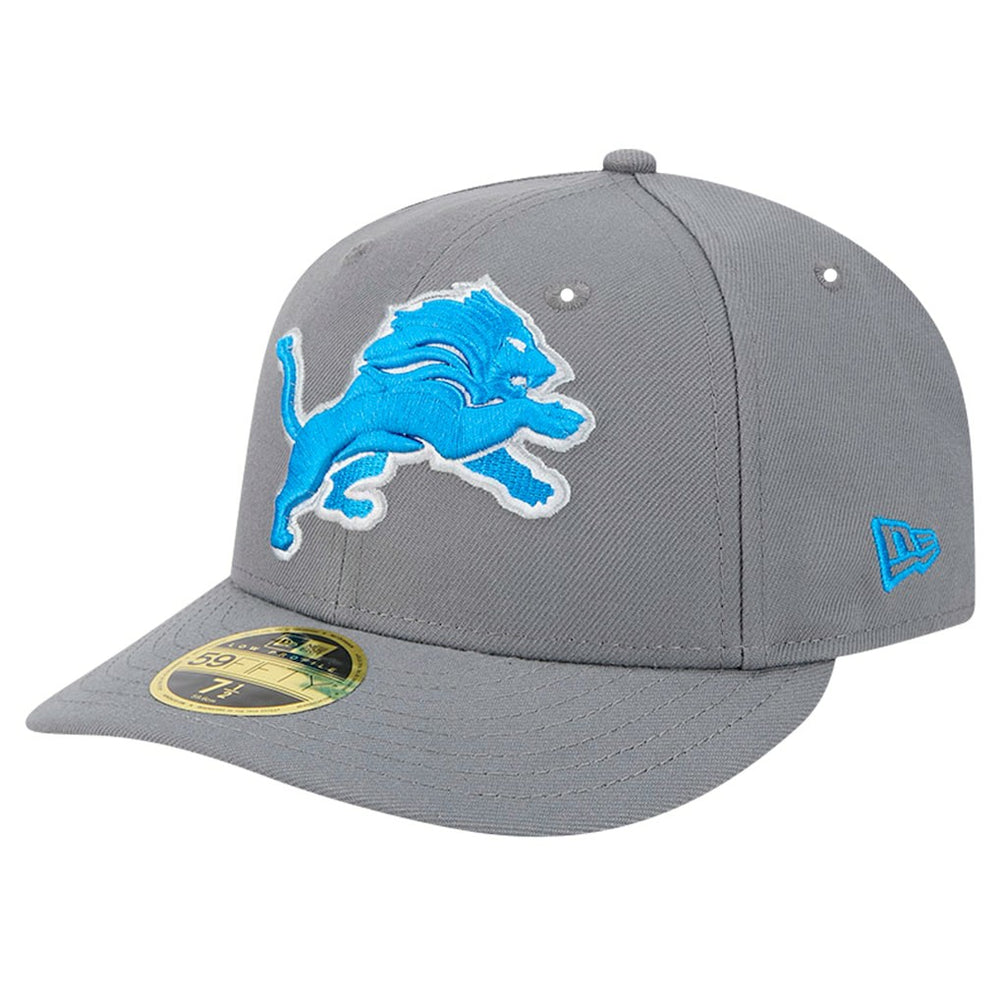 Detroit Lions New Era Omaha Low Profile 59FIFTY Fitted Hat Gray - NFL