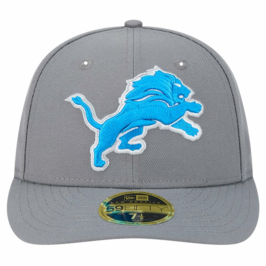 Detroit Lions New Era Omaha Low Profile 59FIFTY Fitted Hat Gray - NFL
