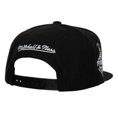 Boston Bruins Mitchell & Ness Core Top Spot Snapback Hat Black