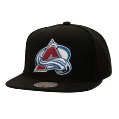 Colorado Avalanche - Mitchell & Ness Core Top Spot Snapback Hat Black