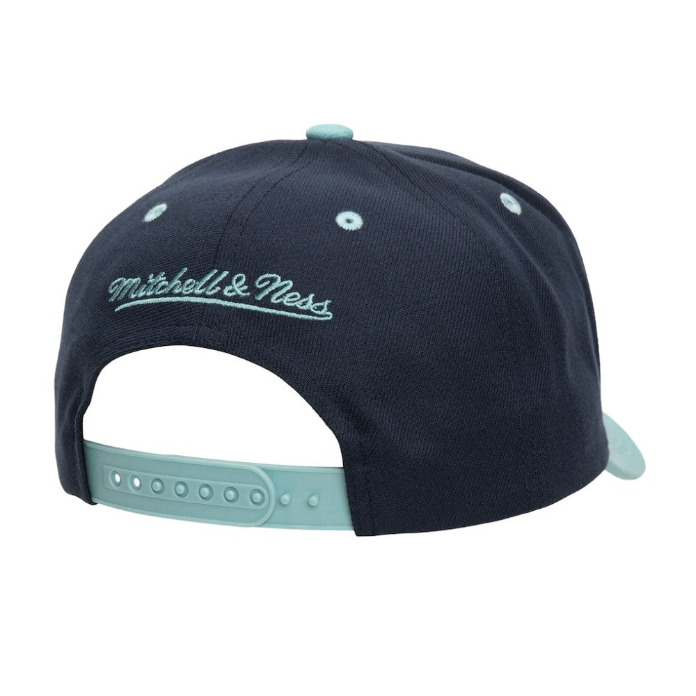 Seattle Kraken Mitchell & Ness All In 2.0 Pro Crown Adjustable Hat Black