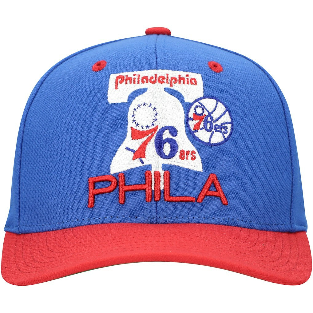 Mitchell & Ness - Philadelphia 76ers All In 2.0 Pro Crown Snapback Hat - Royal