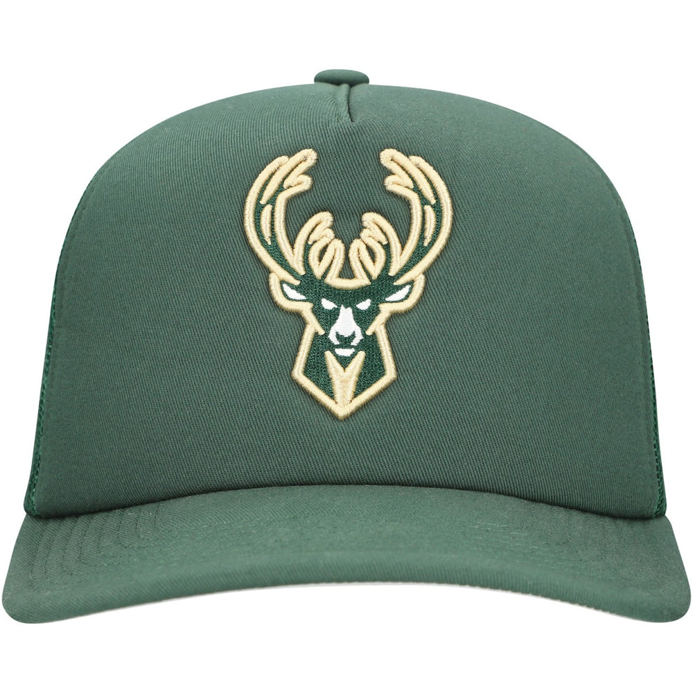 Mitchell & Ness - Milwaukee Bucks Core Evergreen OTC Trucker Adjustable Hat - Hunter Green