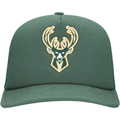 Mitchell & Ness - Milwaukee Bucks Core Evergreen OTC Trucker Adjustable Hat - Hunter Green