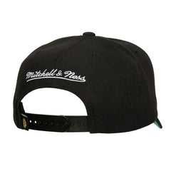 Boston Bruins Mitchell & Ness Soul Strike Neon Logo Pro Crown Adjustable Hat Black