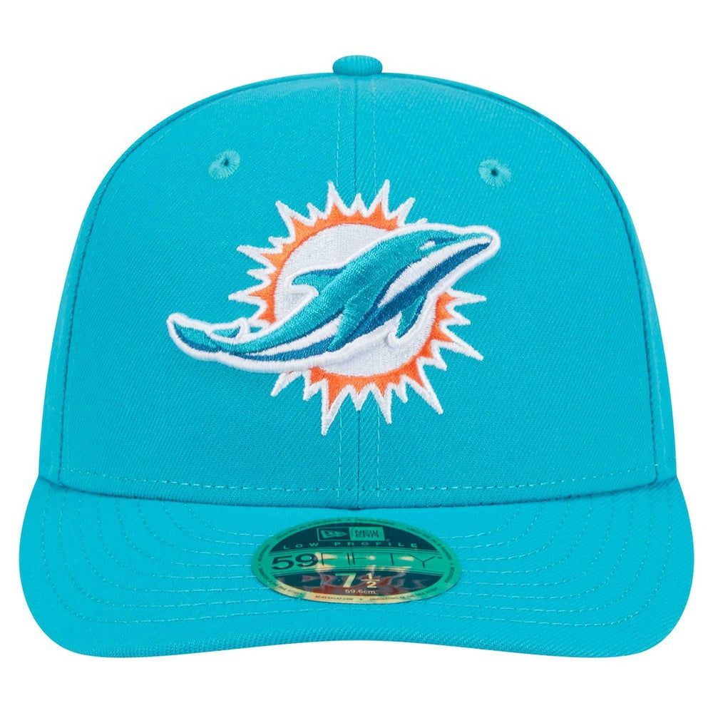Miami Dolphins New Era Omaha Low Profile 59FIFTY Fitted Hat Aqua - NFL