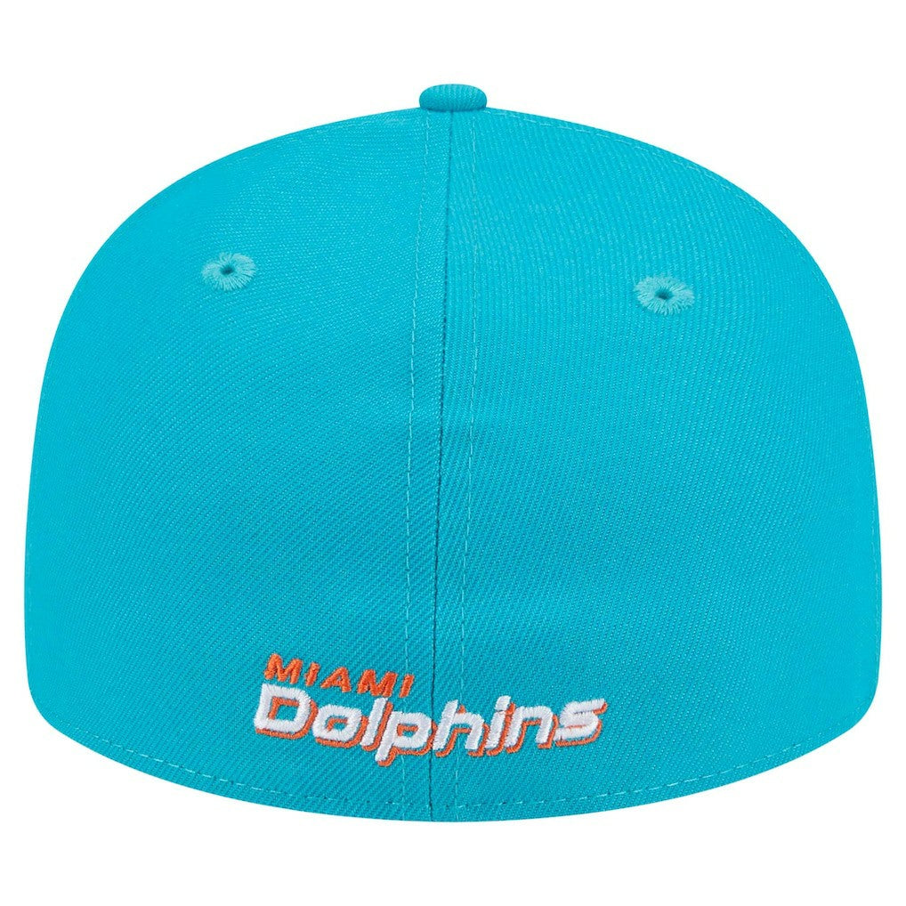 Miami Dolphins New Era Omaha Low Profile 59FIFTY Fitted Hat Aqua - NFL