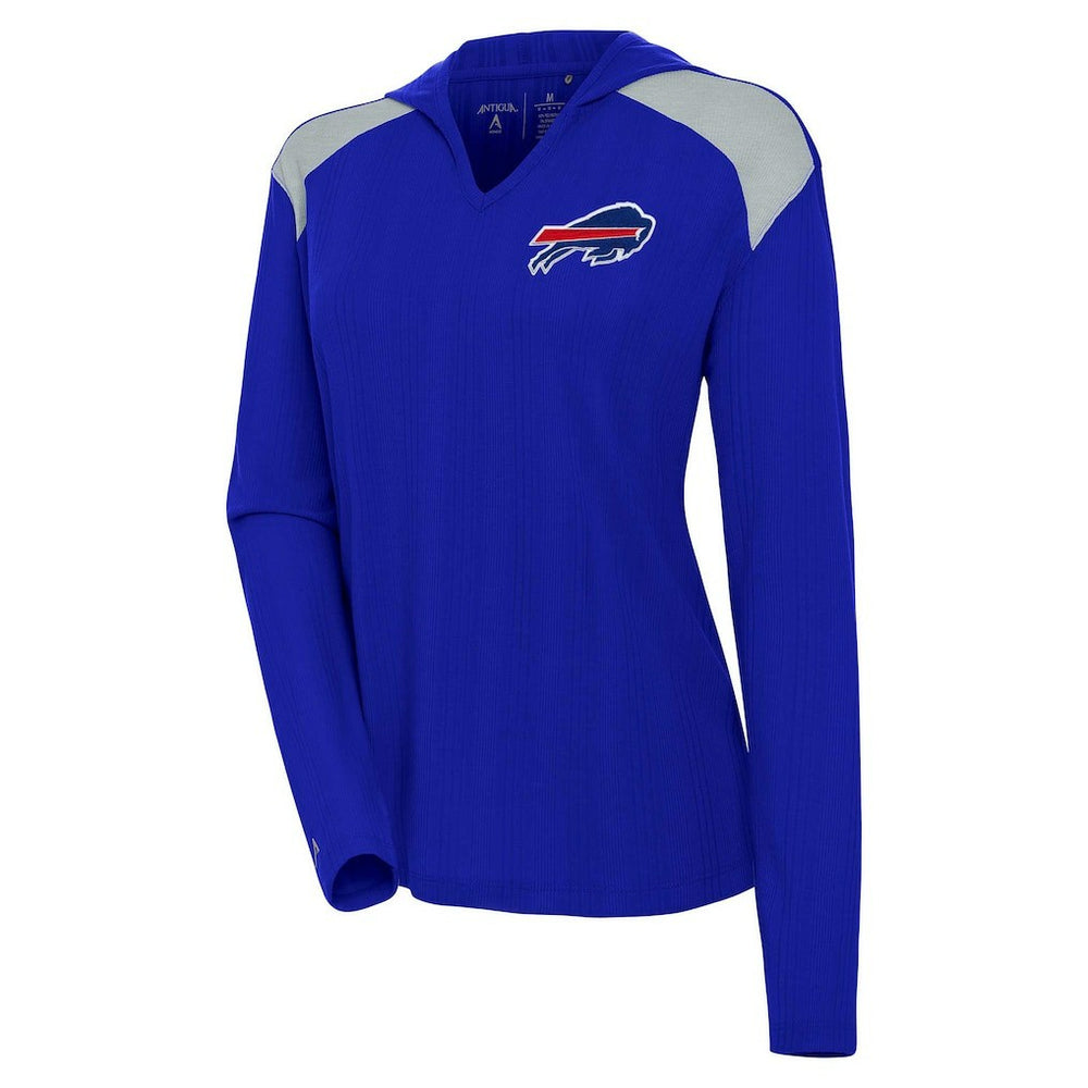 Buffalo Bills Antigua Women's Opulent Long Sleeve Hoodie T-Shirt Royal - NFL