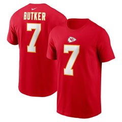 Harrison Butker Kansas City Chiefs Name & Number T-Shirt Red - Nike