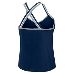 Dallas Cowboys WEAR by Erin Andrews Women's Cross Strap Tri-Blend Tank Top Navy - NFL