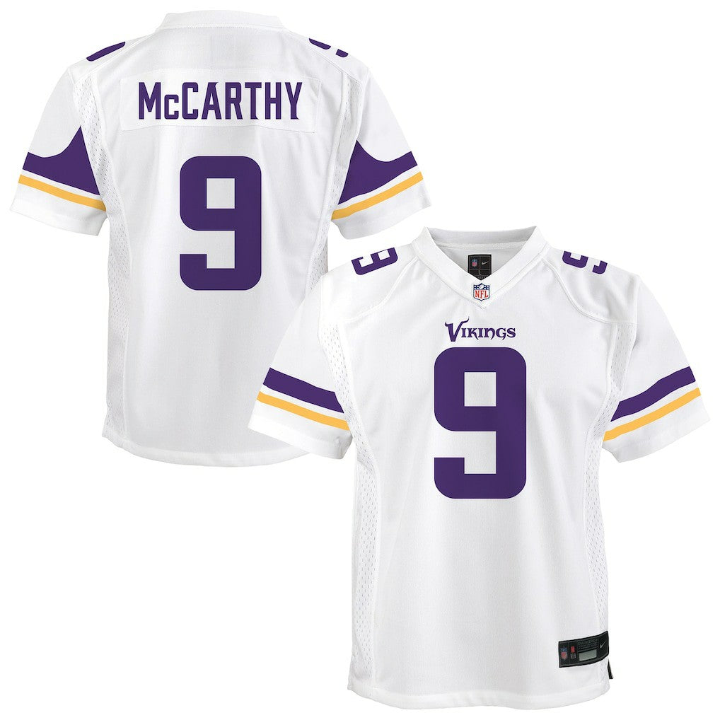 J.J. McCarthy Minnesota Vikings Youth Game Jersey White - Nike