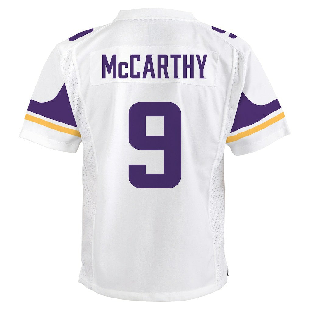 J.J. McCarthy Minnesota Vikings Youth Game Jersey White - Nike