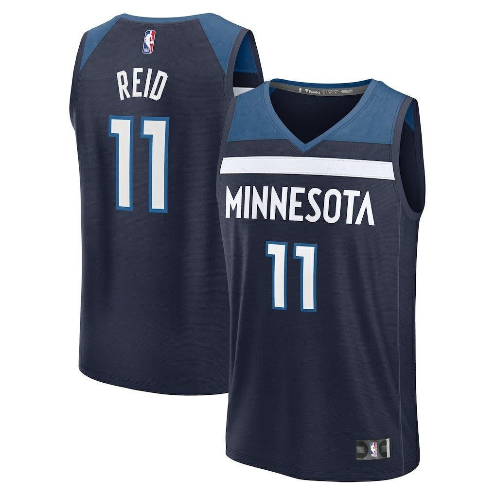 Naz Reid Minnesota Timberwolves Fast Break Replica Player Jersey - Icon Edition - Navy | NBA Jerseys