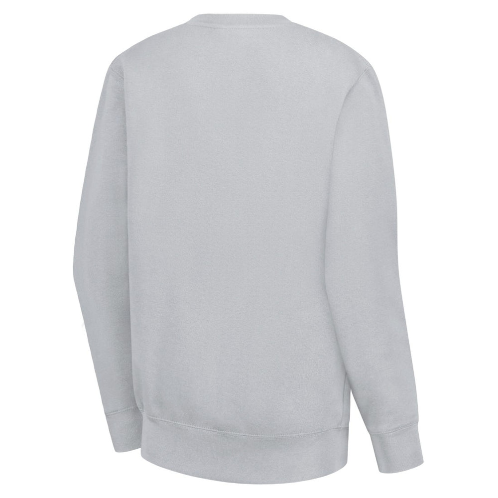 Detroit Lions G-III 4Her by Carl Banks Women's Leopard Heart Pullover Sweatshirt Heather Gray - NFL