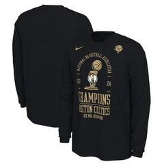 Nike - Boston Celtics 18-Time NBA Finals Champions Locker Room Long Sleeve T-Shirt - Black