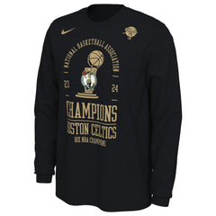Nike - Boston Celtics 18-Time NBA Finals Champions Locker Room Long Sleeve T-Shirt - Black