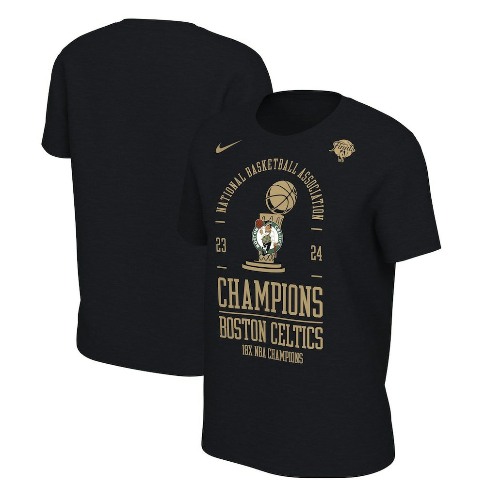 Nike - Boston Celtics Women's 18-Time NBA Finals Champions Locker Room T-Shirt - Black