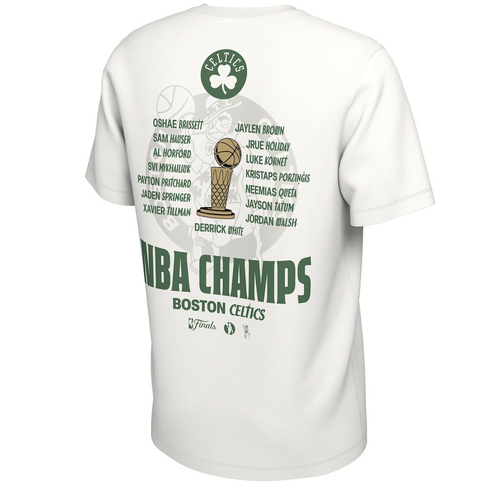 Nike - Boston Celtics 2024 NBA Finals Champions Celebration Roster T-Shirt - White