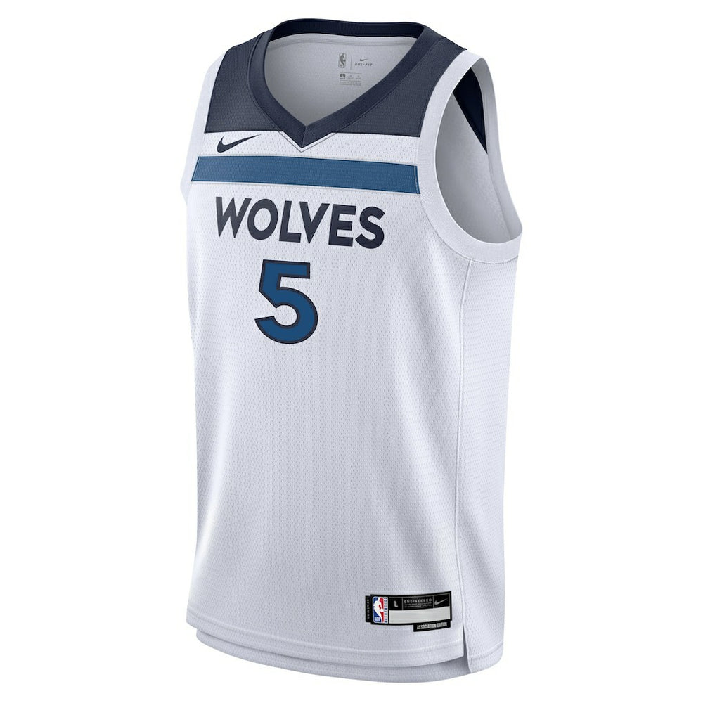 Nike - Anthony Edwards Minnesota Timberwolves Youth Swingman Jersey - Association Edition - White