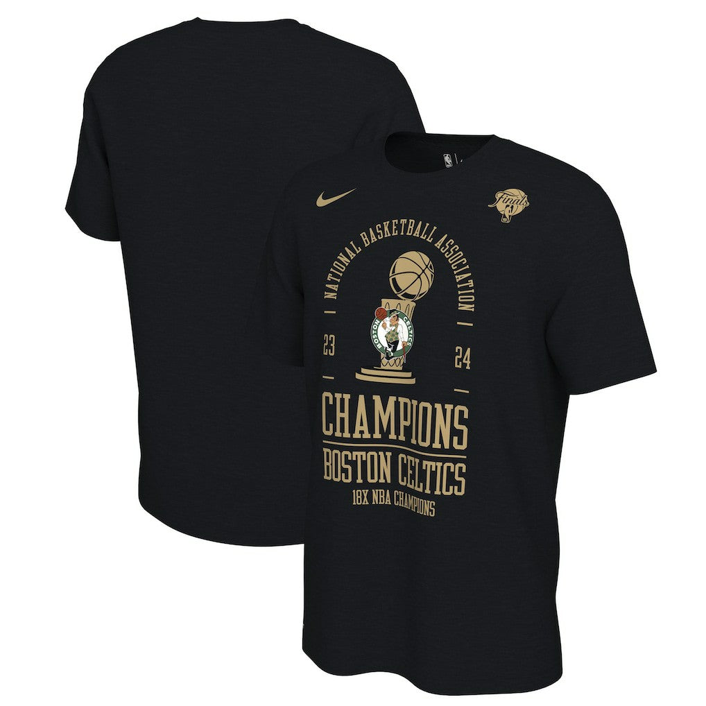 Nike - Boston Celtics 18-Time NBA Finals Champions Big & Tall Locker Room T-Shirt - Black