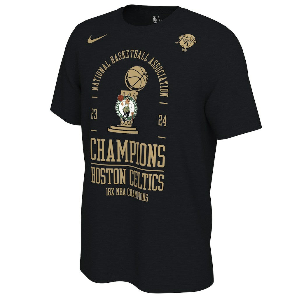 Nike - Boston Celtics 18-Time NBA Finals Champions Big & Tall Locker Room T-Shirt - Black
