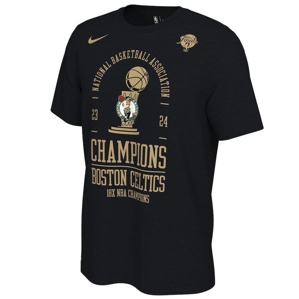 Nike - Boston Celtics 18-Time NBA Finals Champions Big & Tall Locker Room T-Shirt - Black