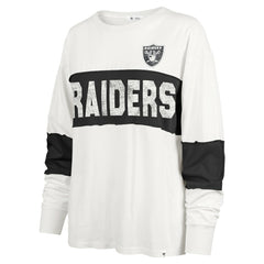 Las Vegas Raiders '47 Women's Clubhouse Pride Taylor Long Sleeve T-Shirt Cream - 47 brand