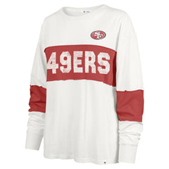 San Francisco 49ers '47 Women's Clubhouse Pride Taylor Long Sleeve T-Shirt Cream - 47 brand